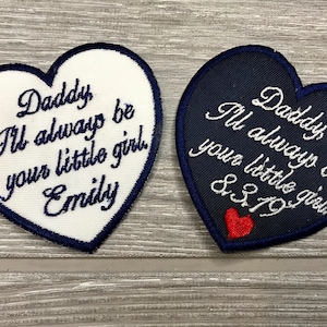 Father of the Bride Tie Patch, wedding gift for dad, Embroidered Patch for dad, Father of the Bride Gift, Dad Gift, Tie Patch
