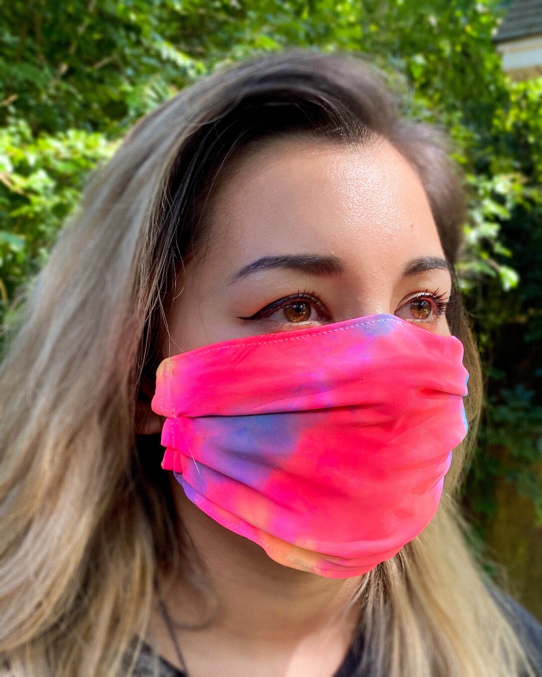Tie Dye Mask Reusable Washable and Breathable Mouth Mask, Polyester