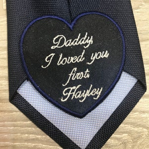 Father of the Bride Tie Patch, wedding gift for dad, Personalized Patch, Father of the Bride Gift, Dad Gift, Tie Patch, tie label 2.5