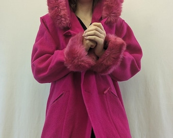 STUNNING 80s Linda Lundstrom La Parka Wool Coat With Loon Applique Etsy Ireland