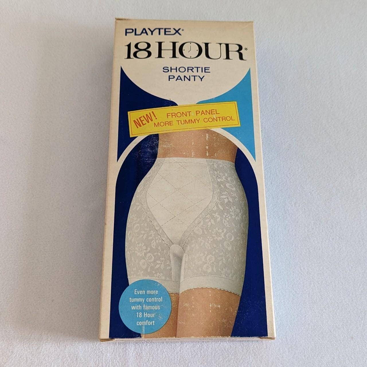 1970s BNIB Playtex 18 Hour Shortie Panty Girdle in White