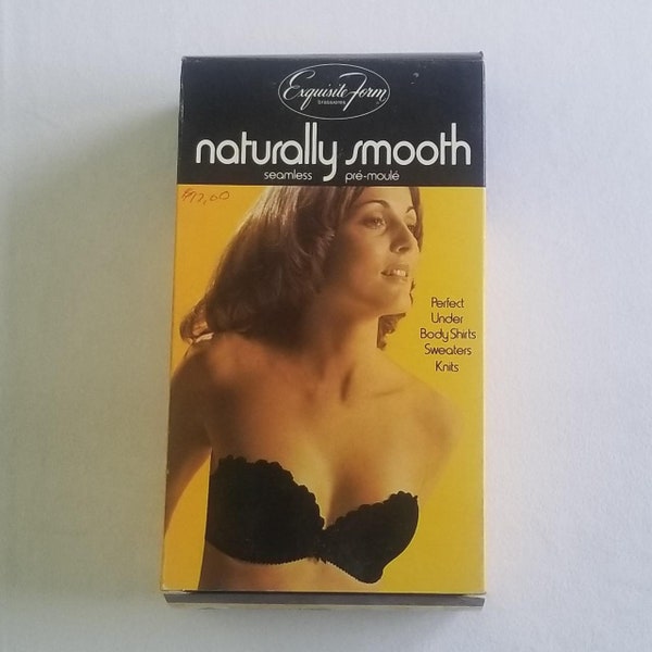 Soutien-gorge sans bretelles de forme exquise BNIB des années 1970