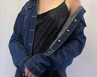 1990s Ikeda Dark Wash Denim Jacket