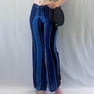Vintage 90s Striped Pants - Etsy