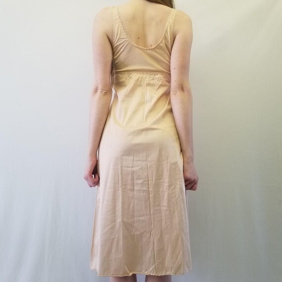 1970s BNWT Kayser Nude Slip Dress Gem
