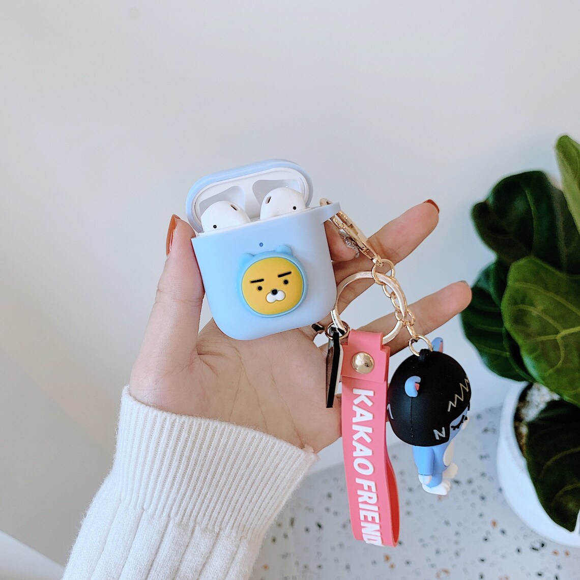 Cute AirPod Case Case Skin with keychain Strap Compatible for Etsy