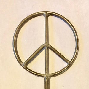 Peace Symbol for Cubby&#39;s Bottle Trees!