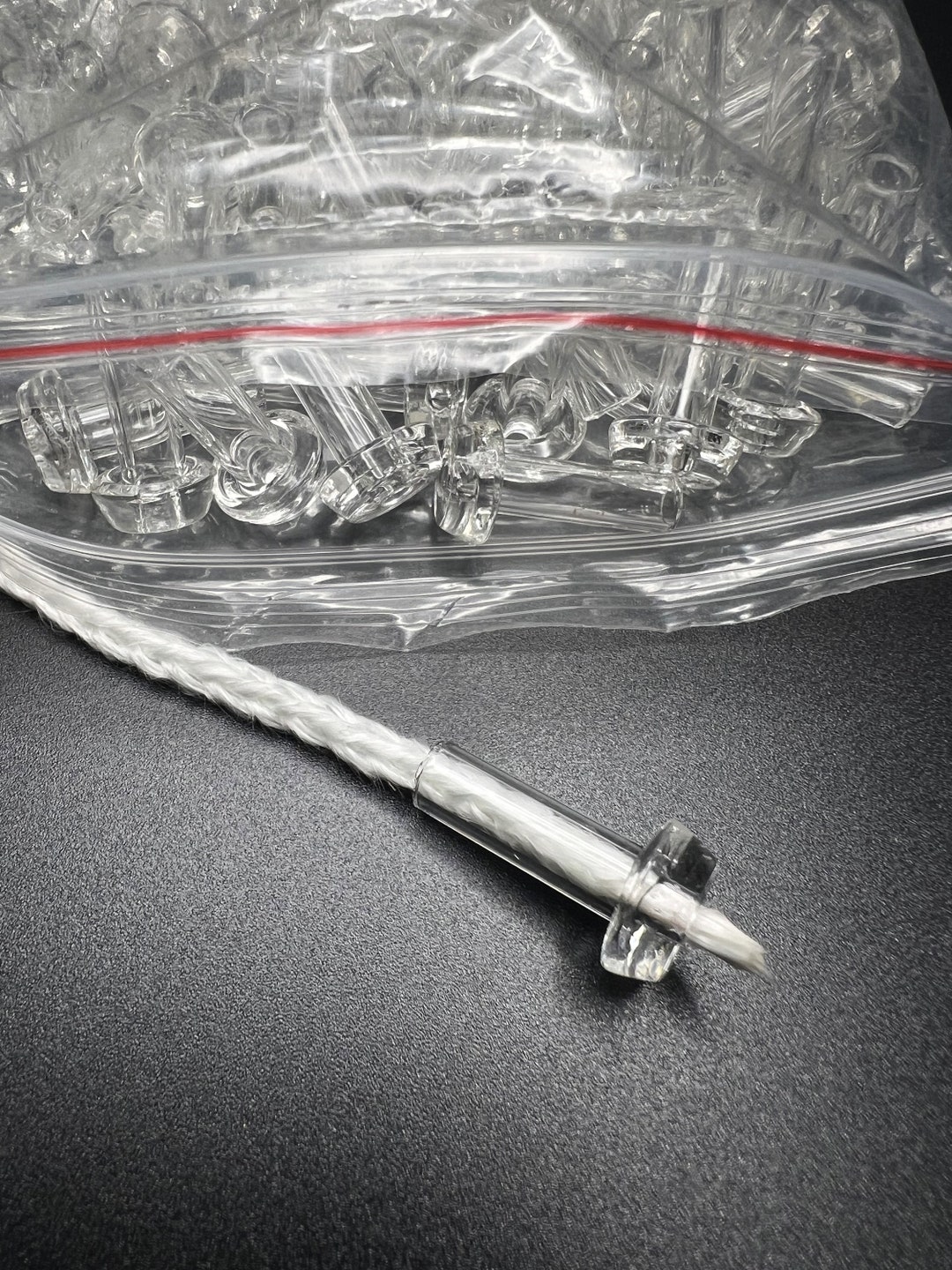 25 Glass Wick Holders Fiberglass Wicks Mason Jar Wicks Oil Candle Glass Wick Insert Tubes Oil