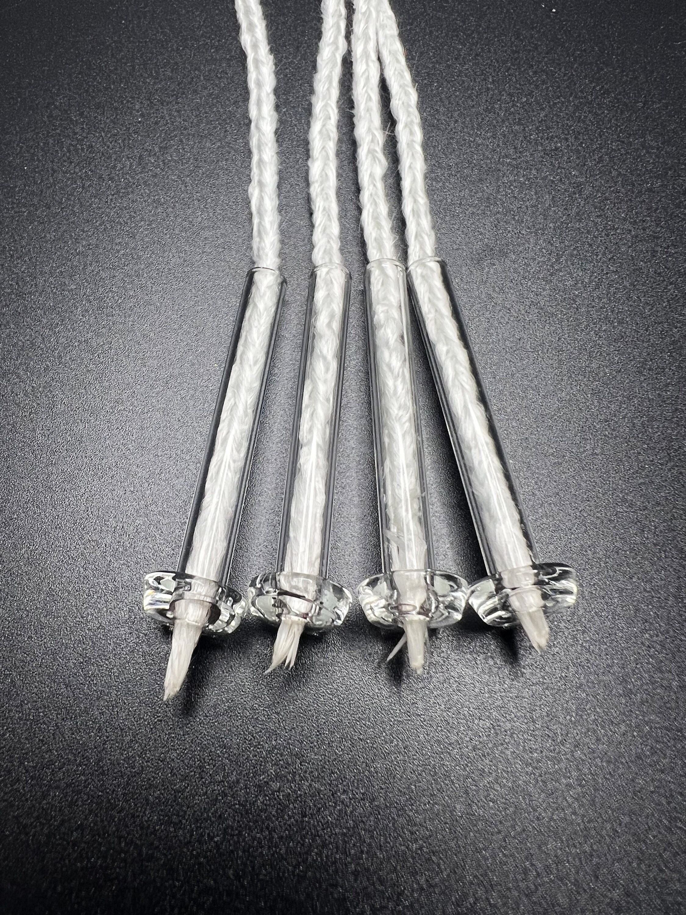 Glass top wick holder