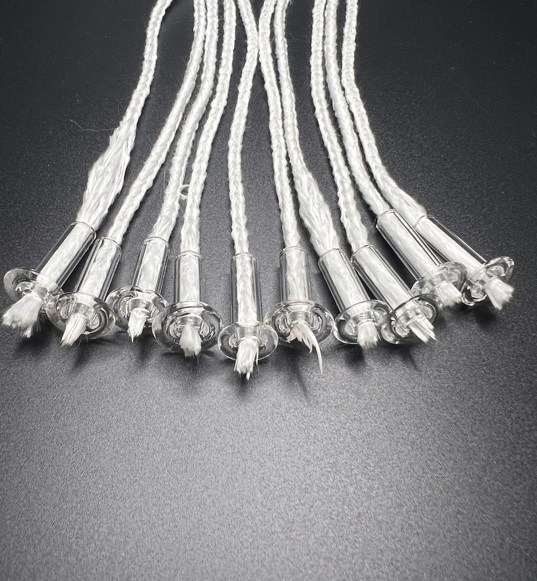 10 Glass Oil Candle Wick Tubes Fiberglass Wick Oil Candle Wicks Oil Candle Wick Holders Wick