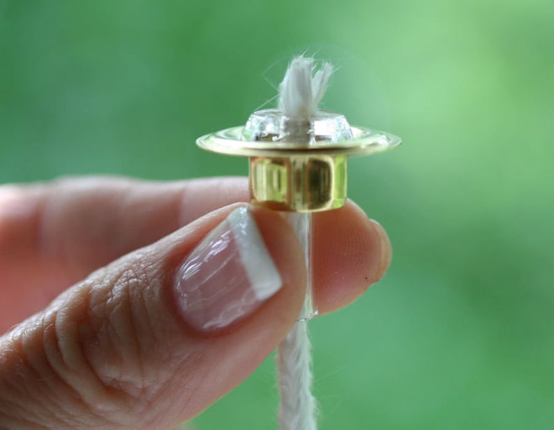 5 Glass Wick Holders With 1 Brass Rings Oil Candle Wine Etsy