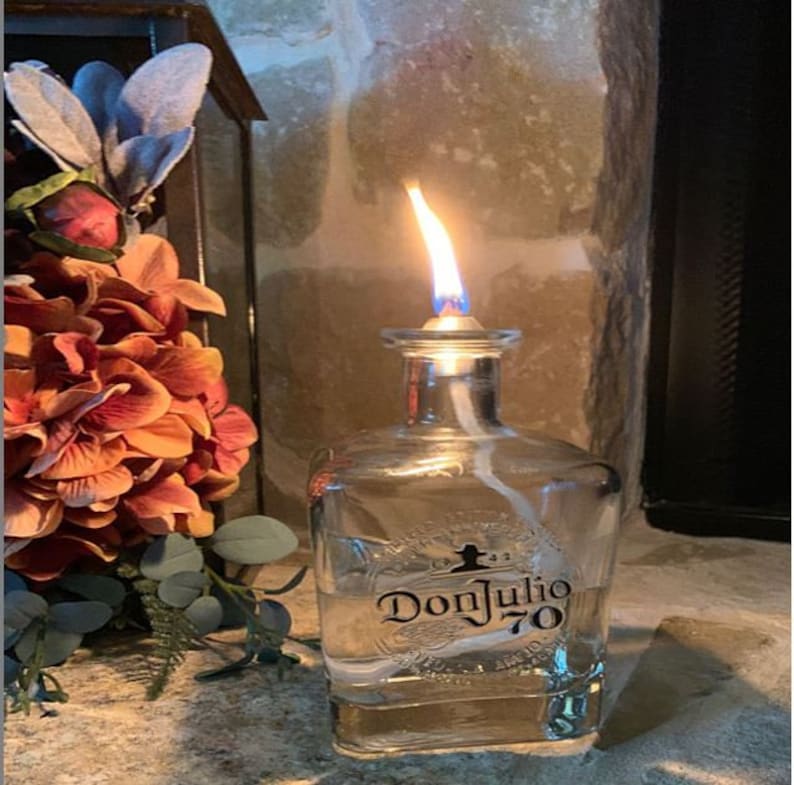 3 Aluminum Bottle Wick Holders Wine Bottle Wicks Oil Candle Etsy