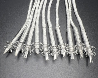10 Pack Oil Candle Wicks | Raised Flame Replacement Wick Tubes includes Wicks