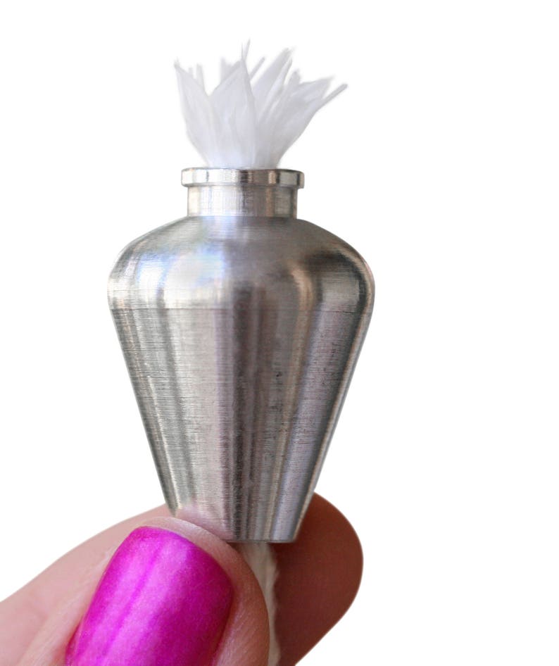 5 Aluminum Bottle Wick Holders Wine Bottle Wicks Oil Candle Etsy