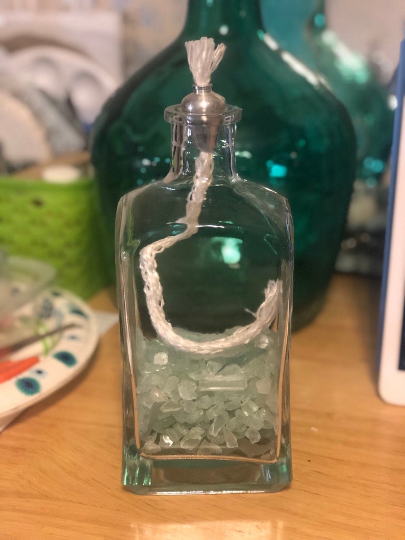 6 Aluminum Bottle Wick Holders Wine Bottle Wicks Oil Candle Etsy