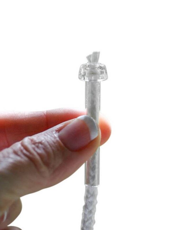 5 Glass Wick Holders 2 Length Oil Candle Wicks Etsy