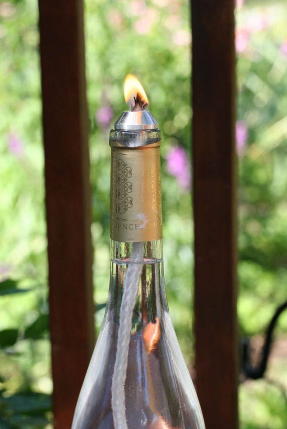 10 Aluminum Wine Bottle Wick Holders Oil Candle Wick Kits Oil Lamp Wicks  Wine Bottle Wicks Wine Bottle Wick Kit Oil Candle Wicks 