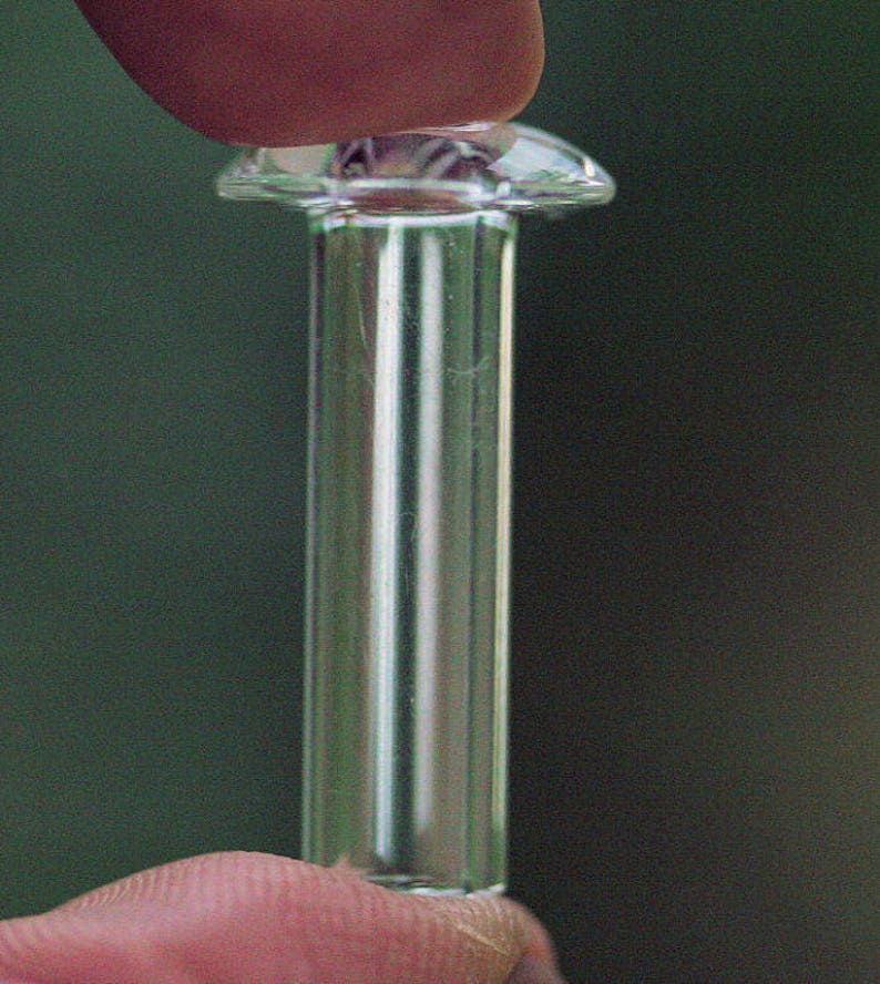 25 Glass Oil Candle Wick Holders with Fiberglass Wicks Rock Etsy