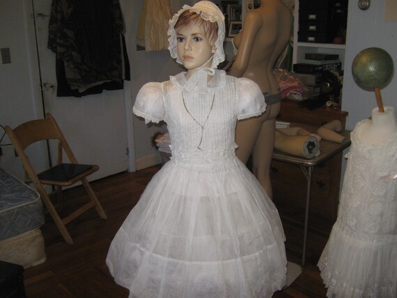 Vintage Organdy Communion Dress.