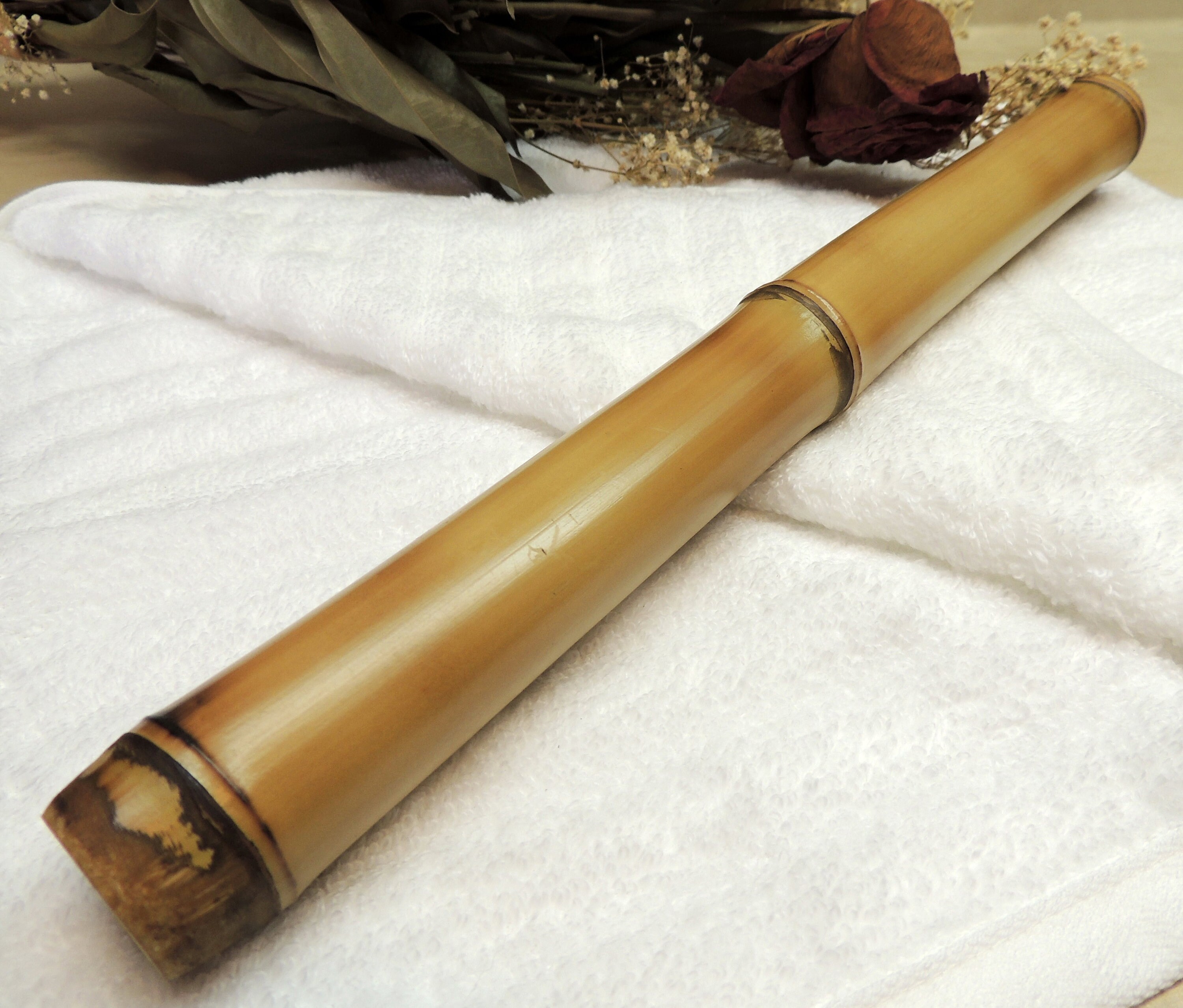 Heat Treated Bamboo massage stick 13 long Reflexogoly Etsy