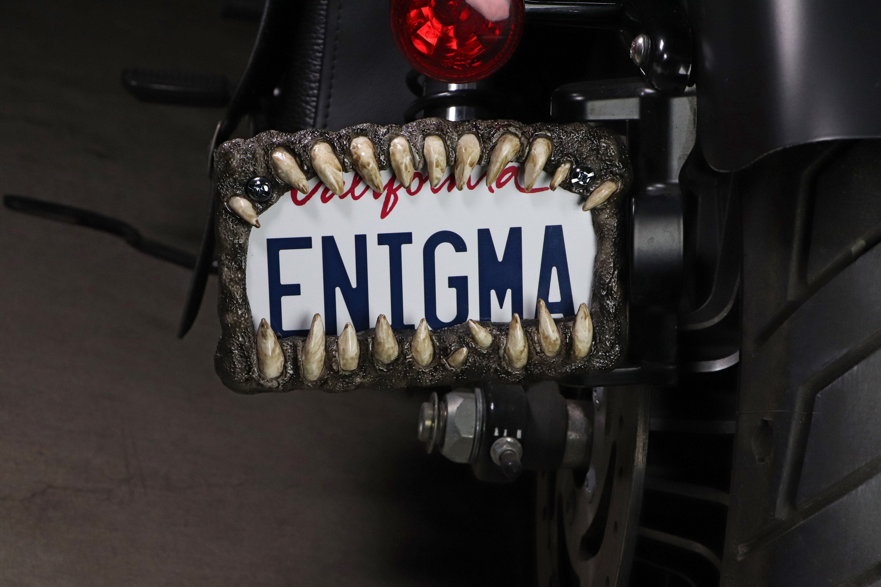 Teeth Motorcycle Sticker Creature Teeth Motorcycle License Plate Frame Anime Horror - Etsy