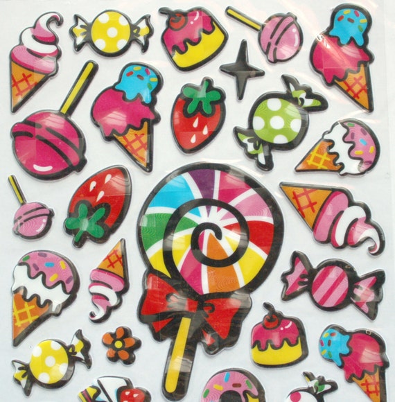 130Pcs 3D Candy Lollipop Nail Charms Colorful Assorted Sweet Candy