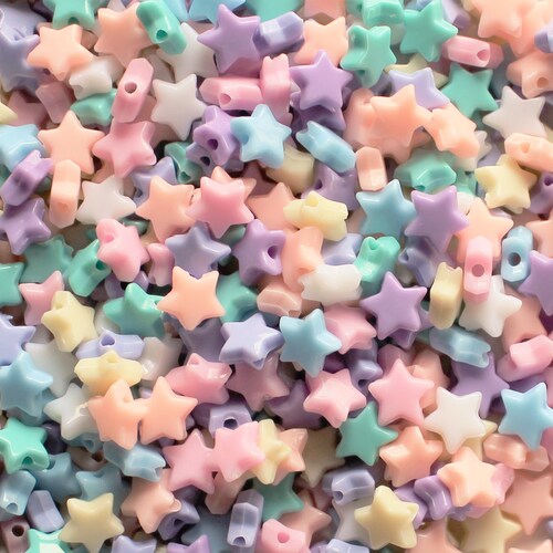 35 Pcs Assorted Pastel Bow Beads 18x10mm Etsy