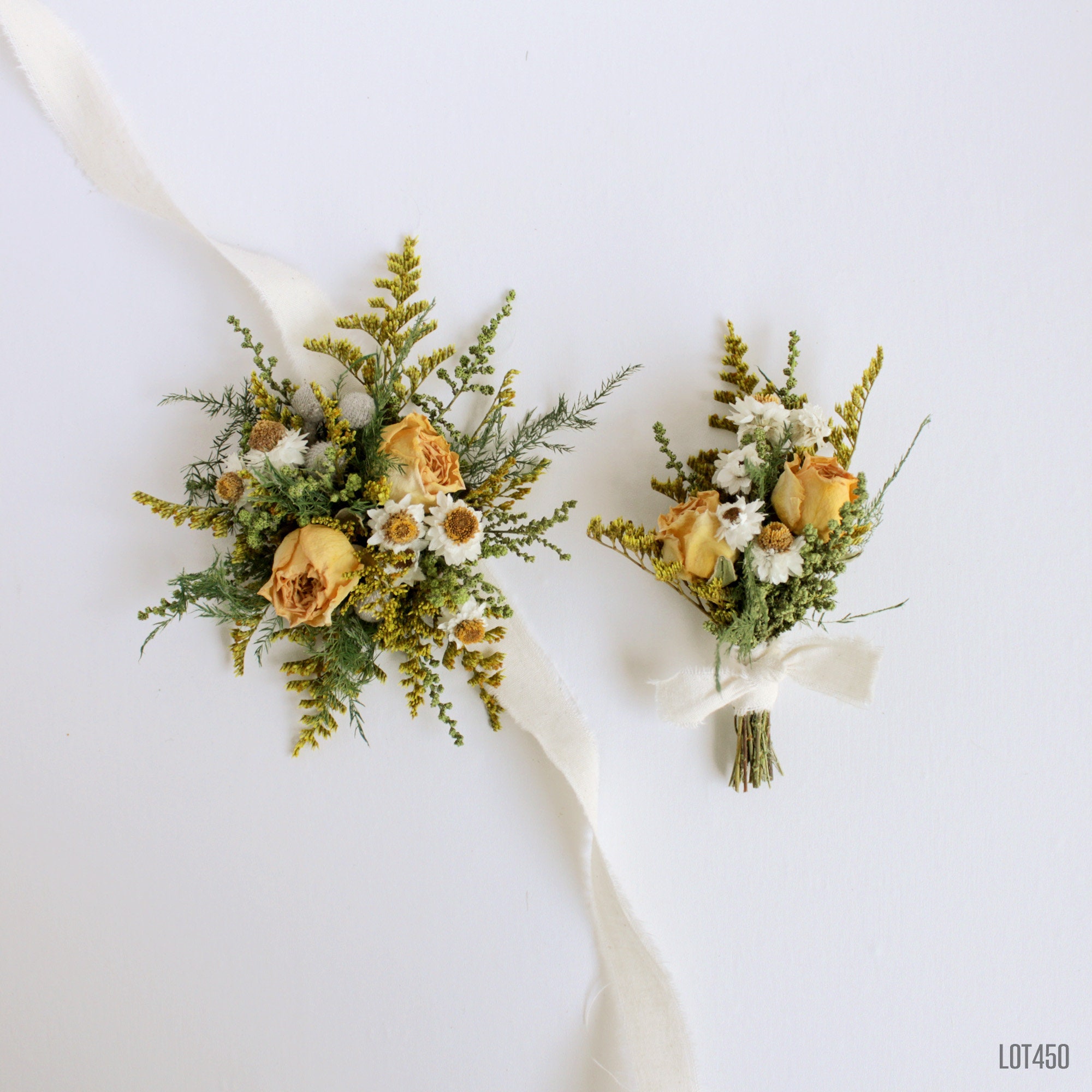 6 x DIY Corsage Buttonhole Brooch Pins Flower Holder Wedding Party Bridal Prom 