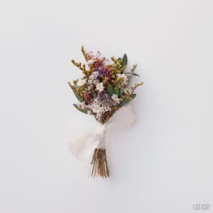 Wildflower Boho Boutonniere, Prom or Wedding Florals, Mixed Dry Flowers, Garden Wedding Flowers for Men