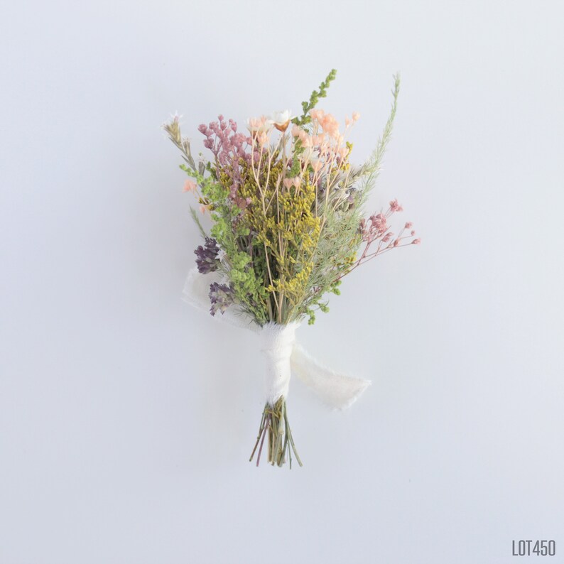 Fleurs sauvages Boho boutonnière, fleurs de bal ou de mariage, fleurs sèches mélangées, fleurs de mariage de jardin pour hommes image 4