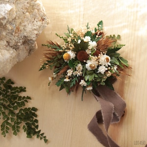 Woodland Fern Wrist Corsage, Fantasy Forest Flower Bracelet, Green Corsage Wristlet