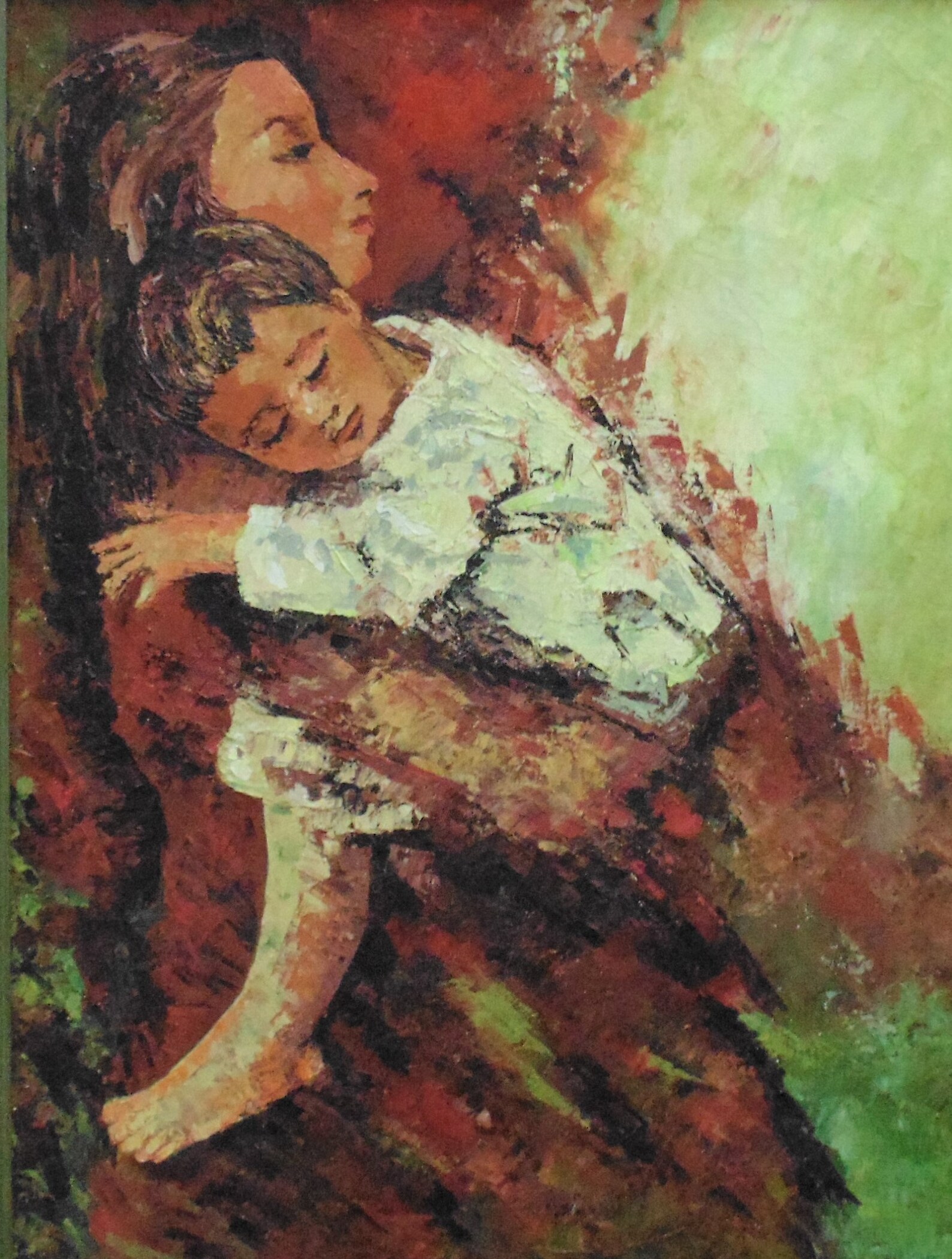 Impressionist Portrait Painting Mother & Child Baby Oil on Etsy