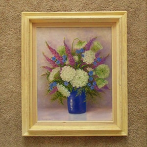 Vintage Still Life Oil Painting Flowers Floral Signed