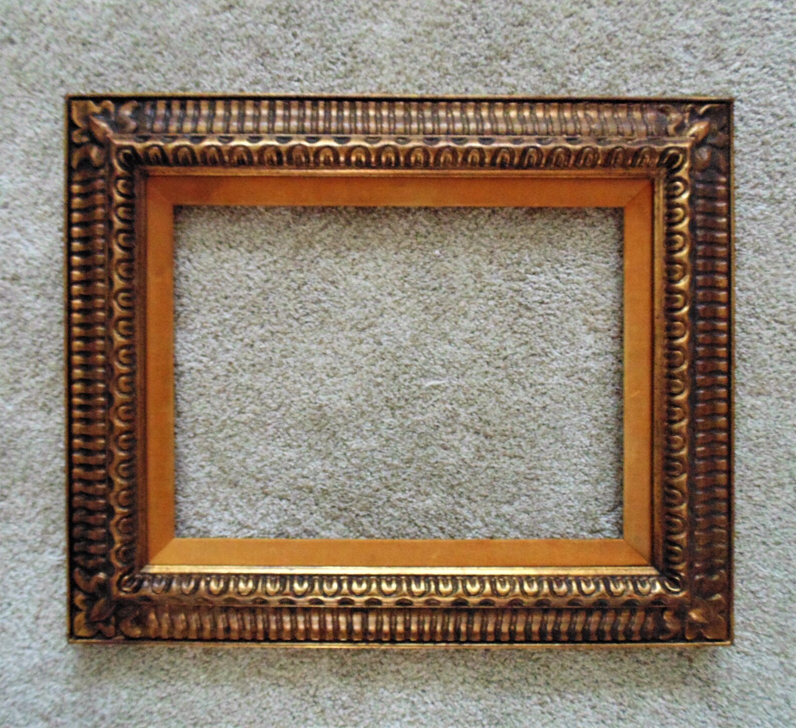 Vintage Italian Style Gilt Wood Carved Picture Frame 12 Etsy
