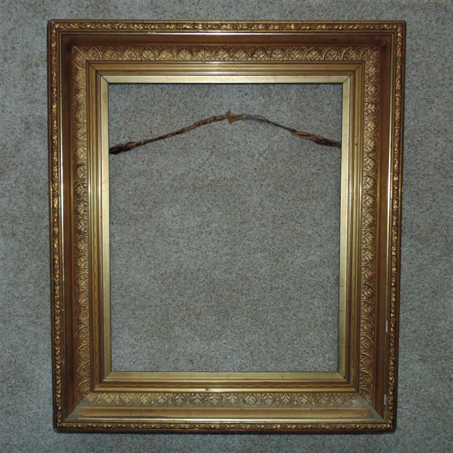 19th C. Picture Frame Gilt Wood & Gesso Antique Victorian for Etsy