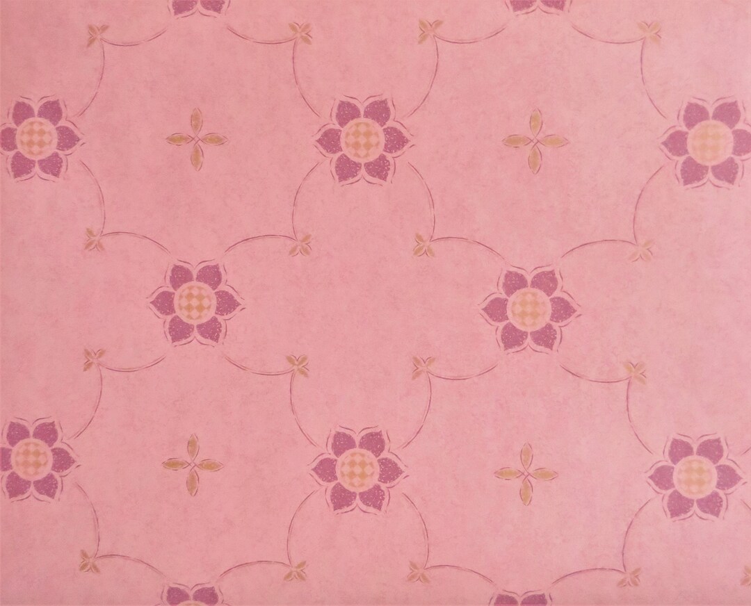 1 of 7 Rolls Osborne & Little Designer Wallpaper Miami Pink Harlequin