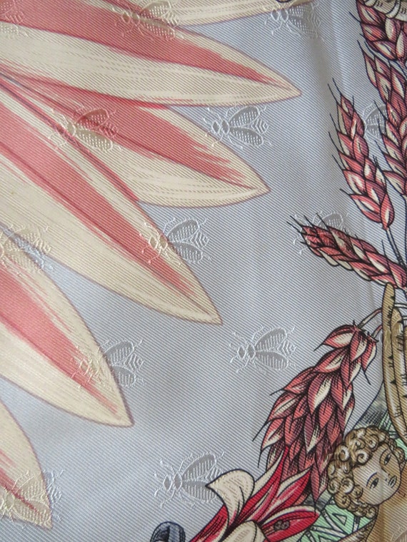 Hermes French Silk Scarf Cupids Love - image 7