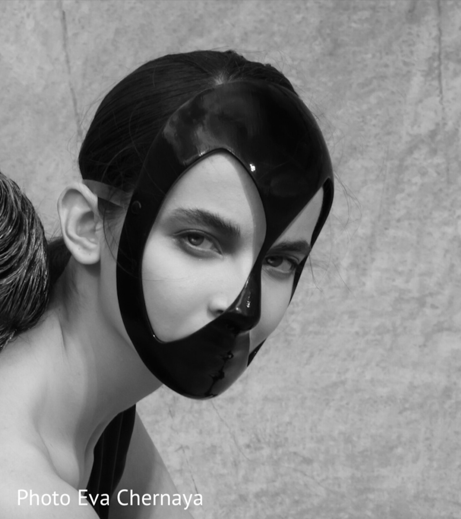 Fashion Mask Black Full Face Couture Photo Art Shooting Photographer black&white 14 Etsy