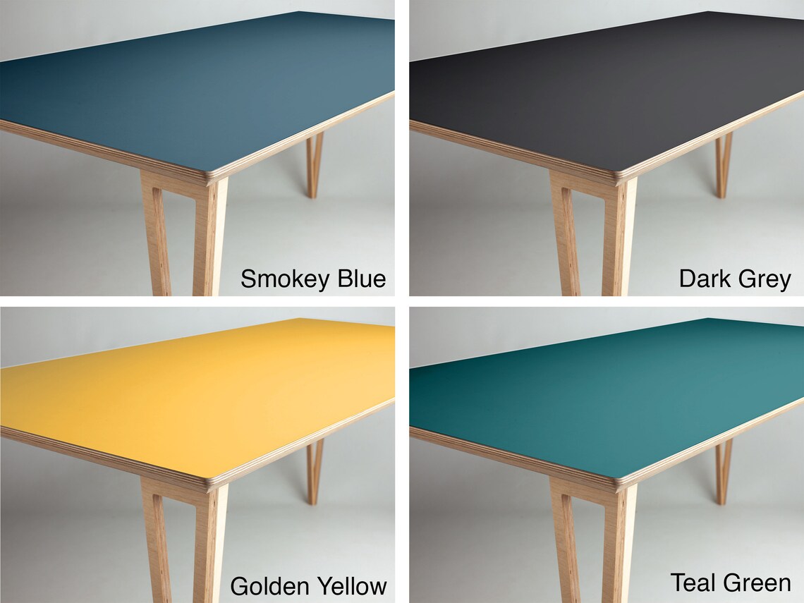 Coloured Laminated Desk Tops formica Type Laminatecustom Cut Etsy UK
