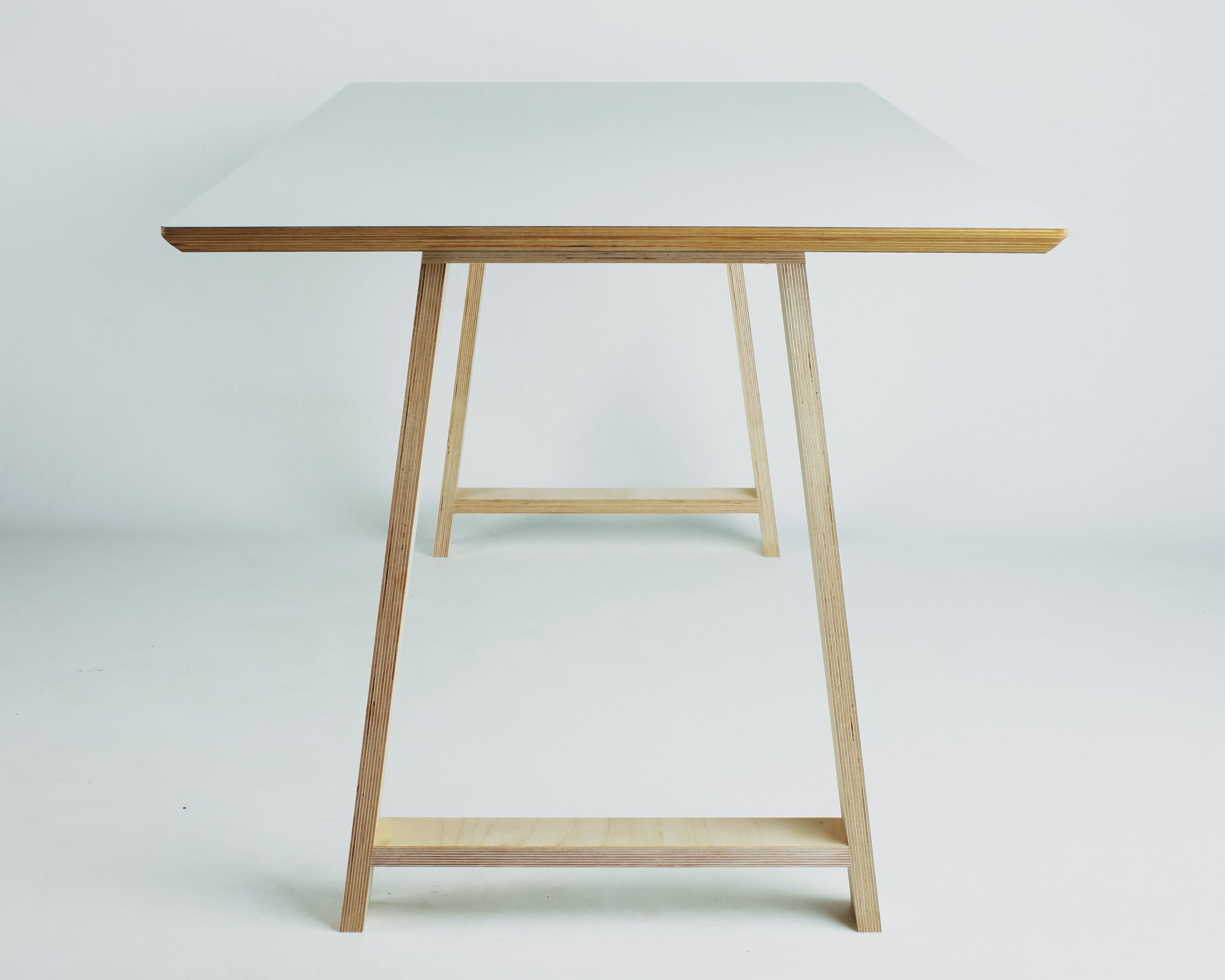 White formica desk deals