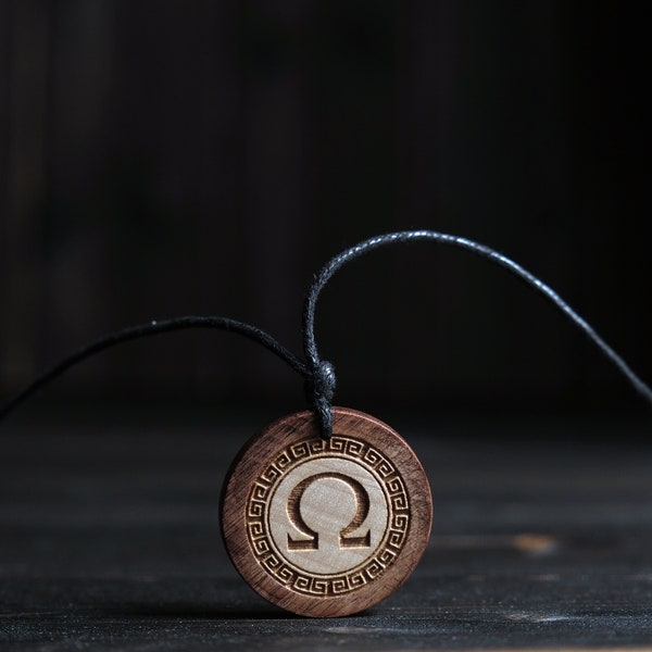 Omega Necklace-Greek Symbol Pendant-God of War Necklace-Ancient Greek.