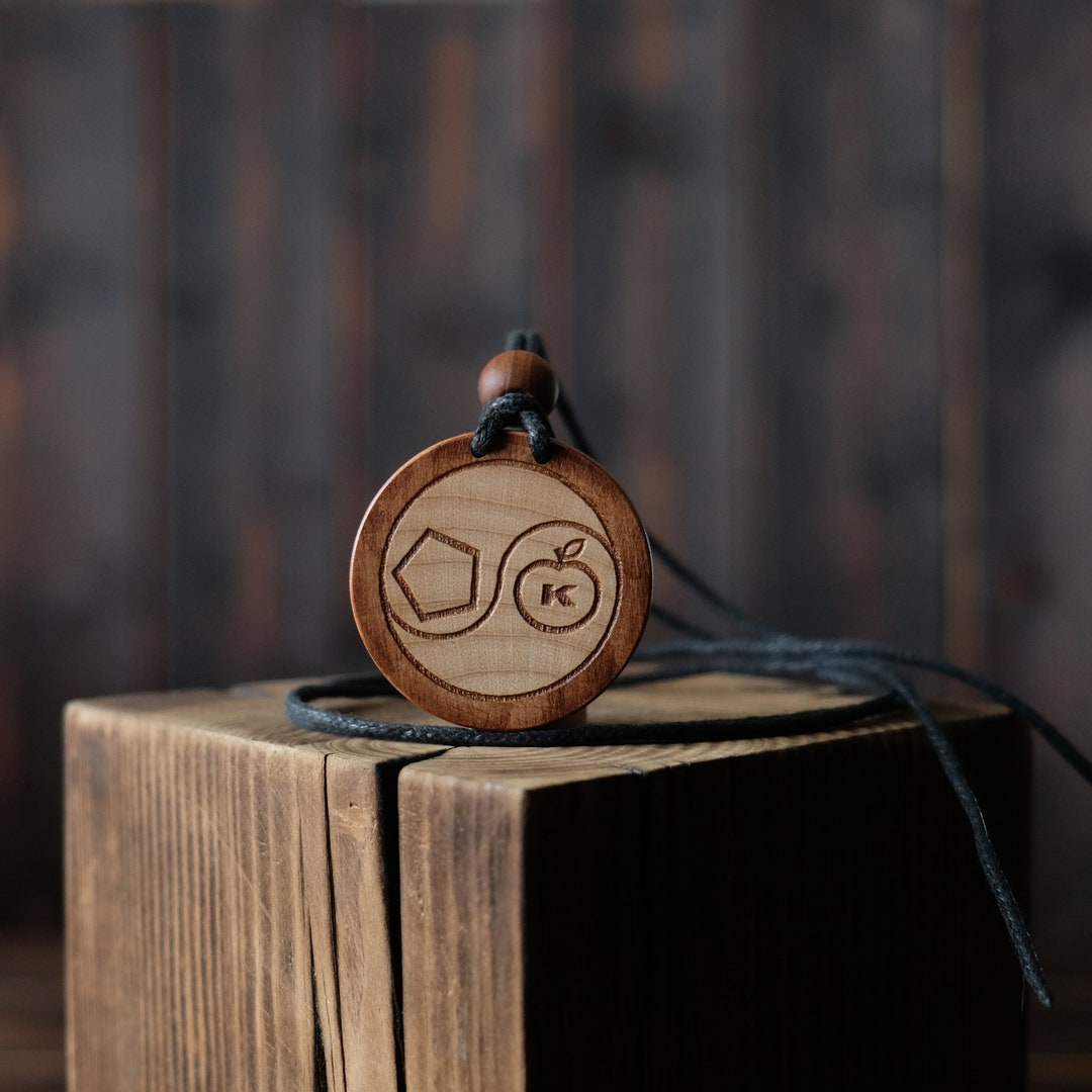 Discordian Sacred Chao Necklace/pendant. Made From Solid Sycamore Wood ...