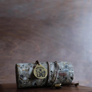Brass Abraxas Pendant – Ancient Gnostic Symbol Necklace – Handcrafted Medallion for Protection, Balance & Mystical Power