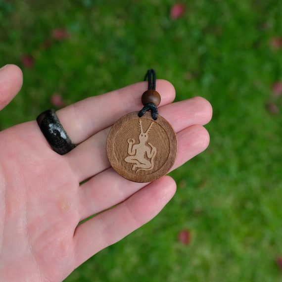 Celtic Necklace Cernunnos or Horned God of  Celtic Polytheism. Celtic God of fertility, life, animals, wealth, and the underworld.