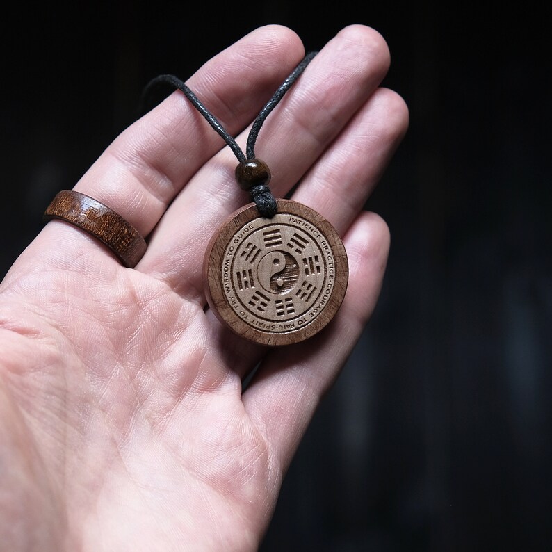Wood Necklacetaekwondo Pendant Martial Art Necklace Carved Etsy