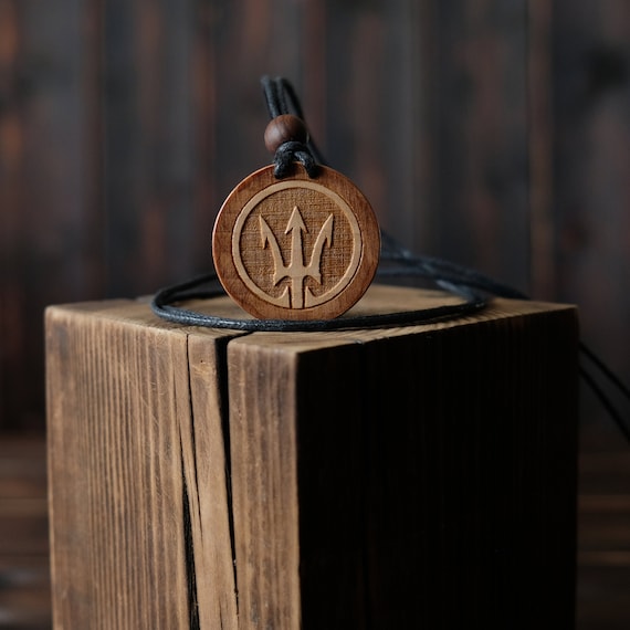 Poseidon Necklace-Greek Symbol Pendant-Sea God Necklace-Ancient Greek-Neptune God-Water God.