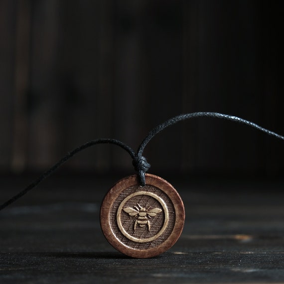 Bee Necklace-Bee Spirit Necklace-Handmade Pendant-Bee Totem-Bee Jewellery.