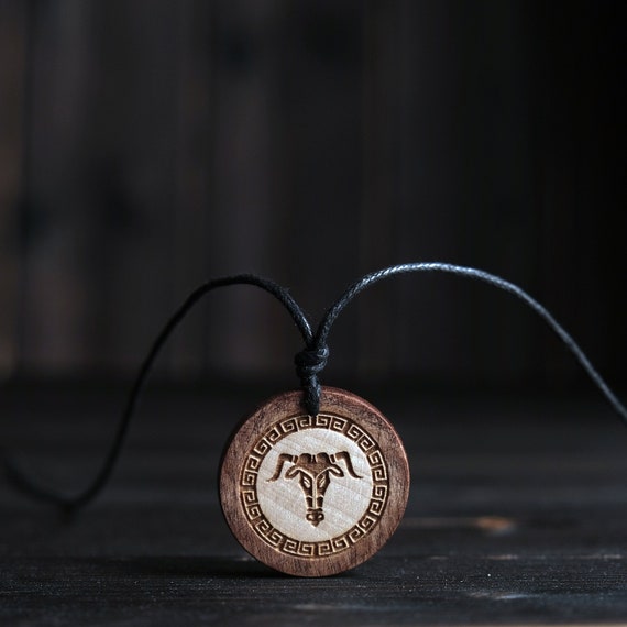 Minotaur Necklace-Greek Symbol Pendant-Ancient Greek Mythology Symbol Pendant-Bull Symbol.