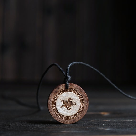 Pegasus Pendant Necklace-Greek Symbol Pendant-Ancient Greek Mythology Symbol Pendant-Pegasos Winged Horse.