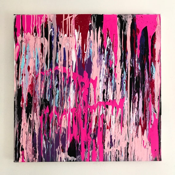 Large Wall Art Violet Abstract Hot Pink Purple Painting - Purple Abstract Canvas Wall Art Large Wall Art Violet Abstract Hot Pink Purple Painting - Purple Abstract Canvas Wall Art